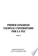 Primer Congreso Nacional Universitario por la Paz