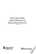 Primer Encuentro sobre Historia de la Educación en Navarra