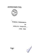 Primera presidencia de Hipólito Yrigoyen, 1916-1922