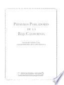 Primeros pobladores de la Baja California