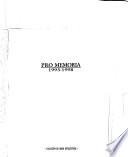 Pro memoria, 1993-1998