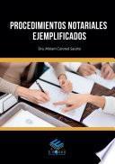 Procedimientos notariales ejemplificados