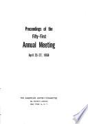 Proceedings of the ... Annual Meeting