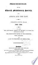Proceedings of the Church Missionary Society for Africa and the East...