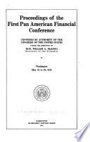 Proceedings of the First Pan American Financial Conference