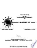 Proceedings of the International Conference on Lasers