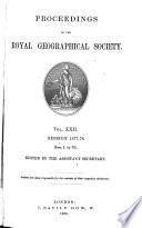 Proceedings of the Royal Geographical Society of London