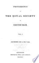 Proceedings of the Royal Society of Edinburgh