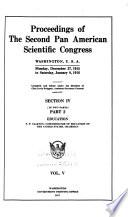 Proceedings of the Second Pan American Scientific Congress