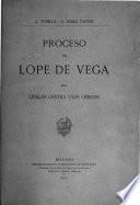 Proceso de Lope de Vega por libelos contra unos cómicos