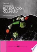 Procesos de elaboración culinaria