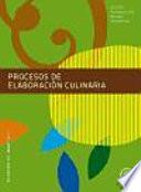Libro Procesos de elaboración culinaria. Libro del alumno