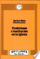 Profetismo e institución en la Iglesia
