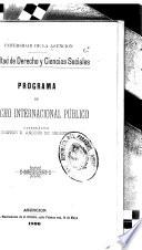 Programa de derecho internacional público