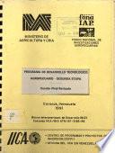 Programa de desarrollo tecnológico agropecuario - Segunda Etapa. Versión Final Revisada