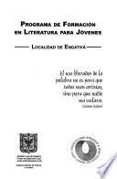 Programa de formación en literatura para jóvenes