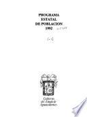 Programa estatal de población , 1992