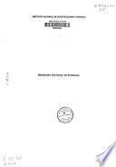 Programa nacional de ecología