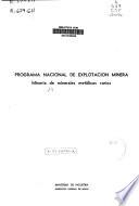 Programa Nacional de Explotación Minera