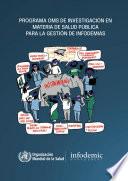 Programa OMS de investigación en materia de salud pública para la gestión de infodemias