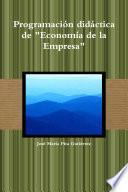 Programación Didáctica de Economía de la Empresa