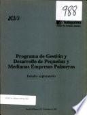 Prograna De Gestion Y Desarrollo De Pequenas Y Medianas Empresas Palmeras
