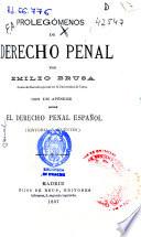 Prolegómenos de derecho penal