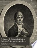 Prólogo a la Geografía físcia y ésférica de las provincias del Paraguay, y misiones guaraníes