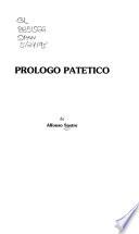 Prólogo patético