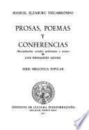 Prosas, poemas y conferencias