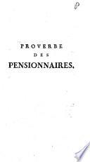 Proverbe des pensionnaires