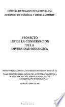 Proyecto Ley de la Conservación de la Diversidad Biológica