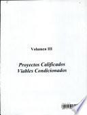Proyectos Calificados Viables Condicionados