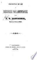 Proyectos de lei i discursos parlamentarios