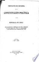 Proyectos de reforma de la Constitución política de la República de Chile