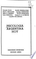 Psicología argentina hoy