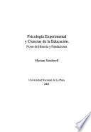 Psicología experimental y ciencias de la educación