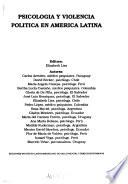 Psicología y violencia política en América Latina