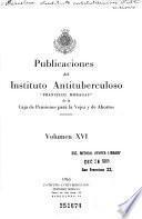 Publicaciones del Instituto Antituberculoso
