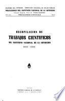 Publicaciones del Instituto Nacional de la Nutrición