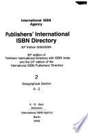 Publishers' International ISBN Directory