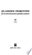 Quaderni fiorentini per la storia del pensiero giuridico moderno