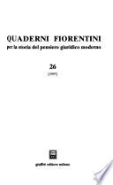 Quaderni fiorentini per la storia del pensiero giuridico moderno