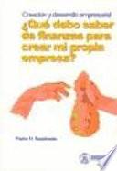 Qué debo saber de finanzas para crear mi propia empresa