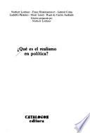 Qué es el realismo en política?