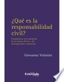 ¿Qué es la responsabilidad civil? Fundamentos de la disciplina de los hechos ilícitos y del incumplimiento contractual