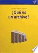 Qué es un archivo?