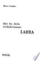 Qué ha dicho verdaderamente Larra