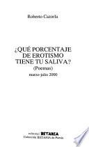 Qué porcentaje de erotismo tiene tu saliva?