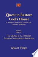 Quest to Restore God's House